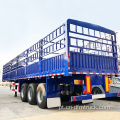 Carga a granel 60T 3axle fence semi-caminhão